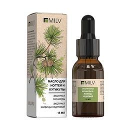 Масло Milv с экстрактом монарды и живицы кедровой для ногтей и кутикулы 15 мл