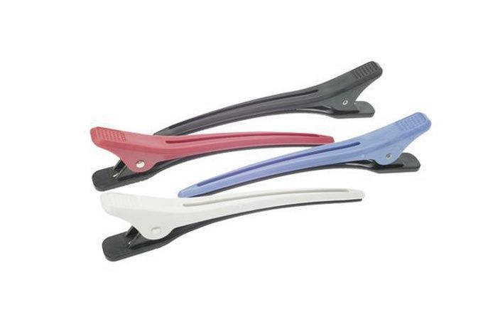 Зажим Dewal пластмассовый цветной 12,4 см 4 шт