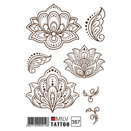 Татуировка Milv переводная для тела 387 Мандала