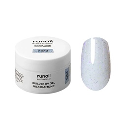 Гель RuNail Builder UV Gel Milk Diamond светоотражающий 9873 15 г