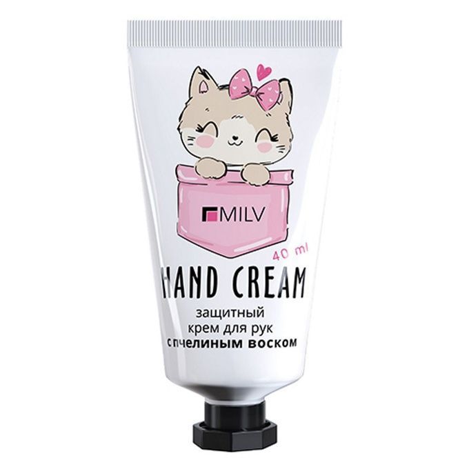 Крем Milv для рук защитный с пчелиным воском Кокос и ананас 40 мл