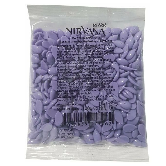 Воск Italwax горячий пленочный Nirvana Лаванда гранулы 100 г