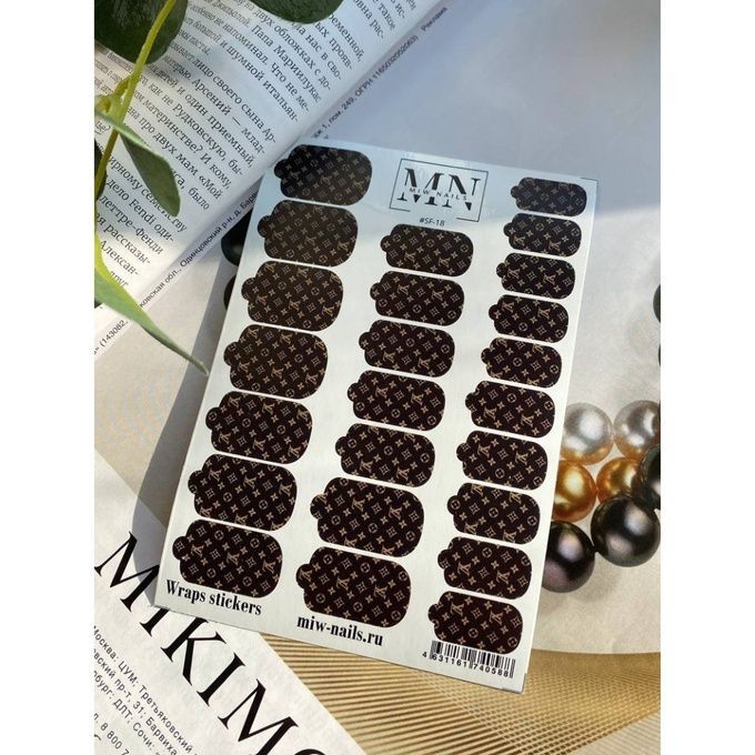 Пленки Miw Nails Wraps stickers SF-18 Louis Vuitton