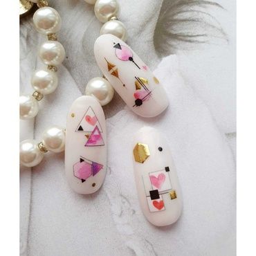 Слайдер-дизайн Miw Nails F-11 Сердца