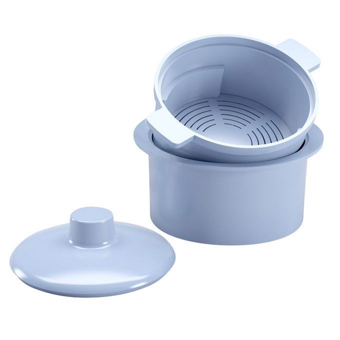 Емкость-контейнер Еламед малогабаритный ЕКаДХ-01/01 Елат пластик голубой 0,1 л