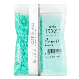 Воск Italwax горячий пленочный Top Line Emerald Изумруд гранулы 100 г