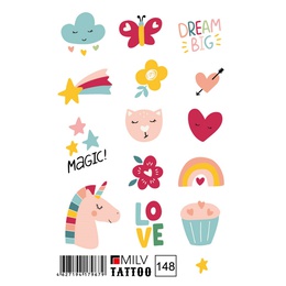 Татуировка Milv переводная для тела 148 Magic