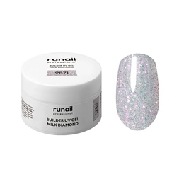 Гель RuNail Builder UV Gel Milk Diamond светоотражающий 9871 15 г
