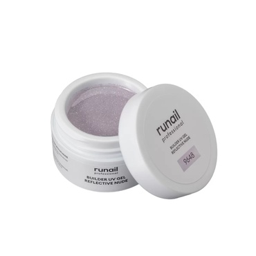 Гель RuNail Builder UV Gel Reflective Nude светоотражающий 9648 15 г