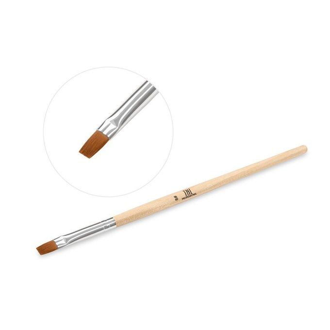 Кисть TNL для геля квадратная № 8