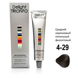 Крем-краска Constant Delight ДТ 4-29 стойкая для волос Средний коричневый пепельный фиолетовый 60 мл