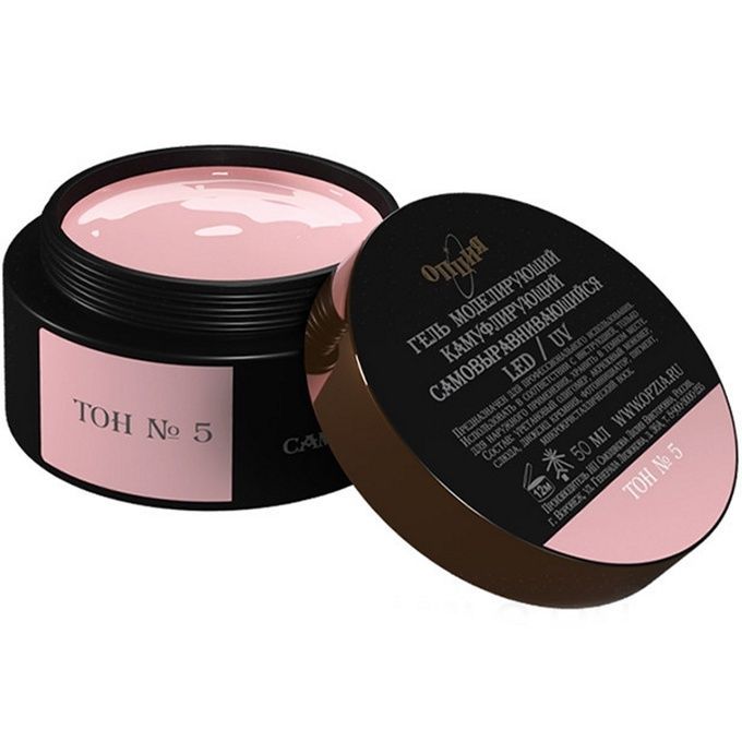 Гель Опция камуфлирующий средней вязкости № 5 молочно-розовый холодный 50 мл
