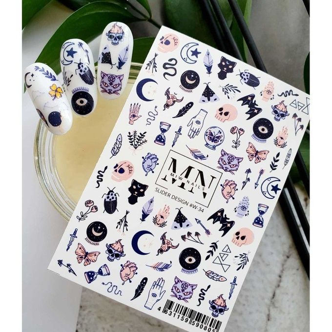 Слайдер-дизайн Miw Nails W-034 Магия