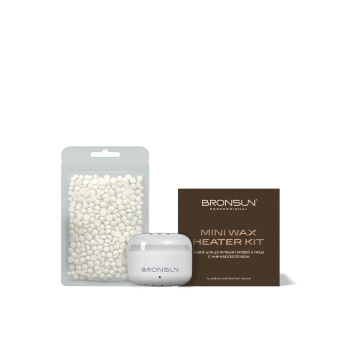 Набор Bronsun для депиляции бровей с мини-воскоплавом
