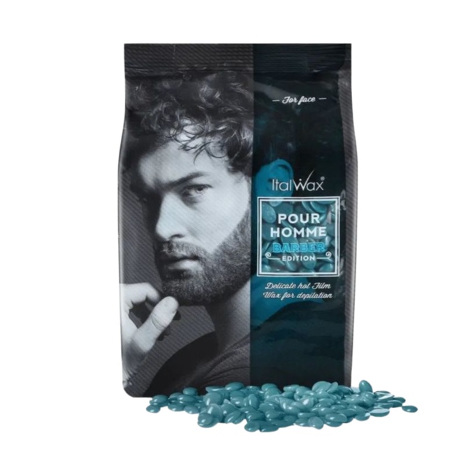Воск Italwax горячий пленочный Pour Homme Barber мужской гранулы 100 г