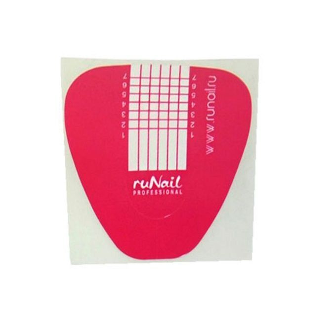 Формы RuNail одноразовые широкие розовые 10 шт