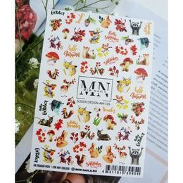 Слайдер-дизайн Miw Nails W-105 Животные осени