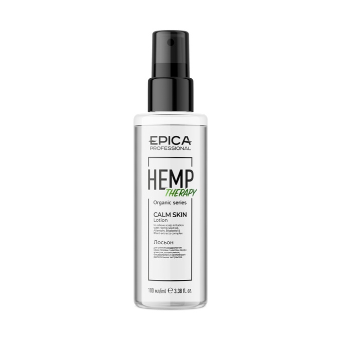 Лосьон Epica Professional Hemp Therapy Organic для снятия раздражения кожи головы 100 мл