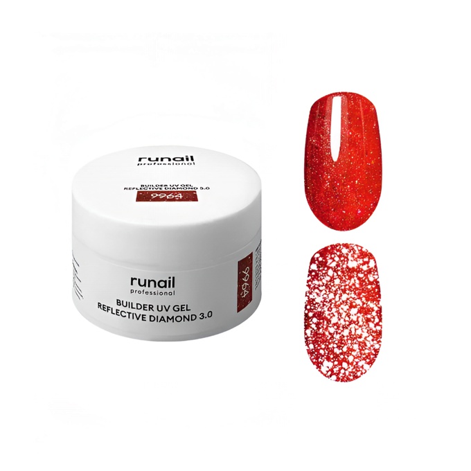 Гель Runail Builder UV Gel Reflective Diamond 3.0 9964 15 г