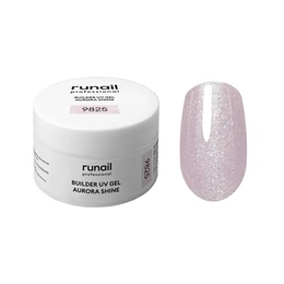 Гель RuNail Builder UV Gel Aurora Shine с шиммером 9825 15 г