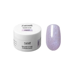 Гель RuNail Builder UV Gel Aurora Shine с шиммером 9827 15 г