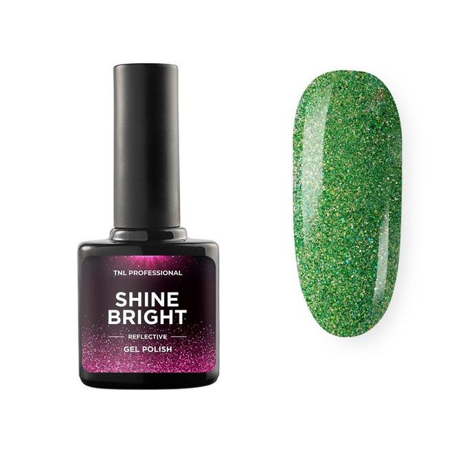 Гель-лак TNL Shine Bright 06 Изумрудная вуаль 10 мл