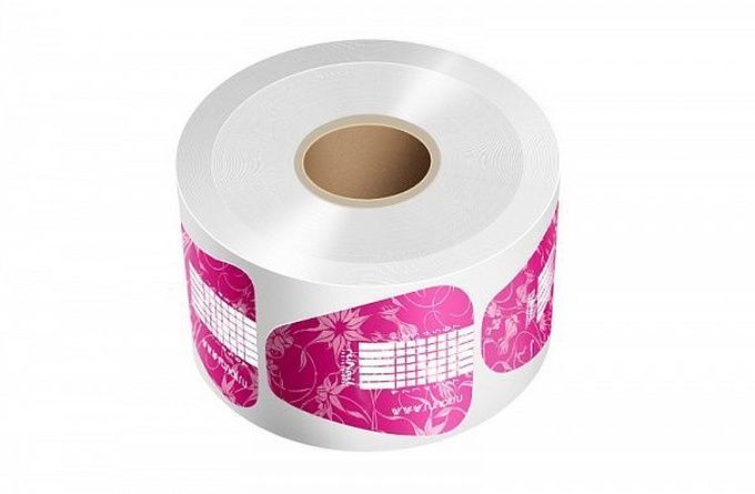 Формы RuNail одноразовые широкие розовые 500 шт