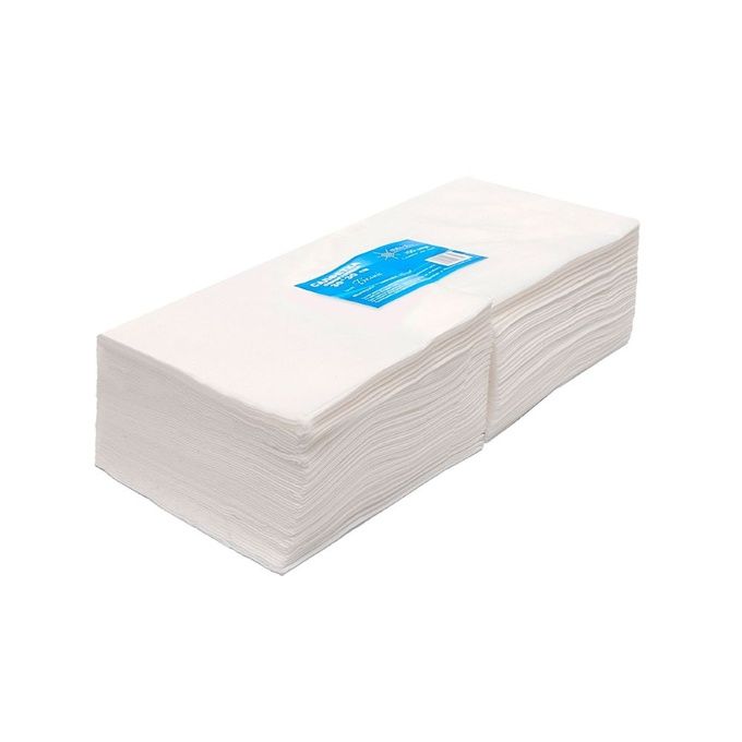 Салфетки White line 30*30 спанлейс белый 100 шт