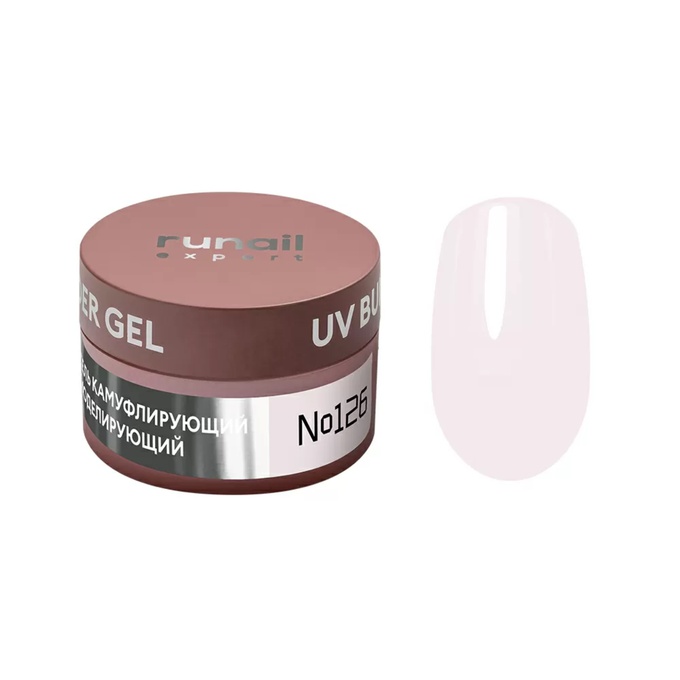 Гель RuNail Expert Builder Gel моделирующий № 126 15 г банка