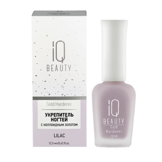 Укрепитель IQ Beauty Nail Gold Hardener для ослабленный и ломких ногтей Lilac 12,5 мл