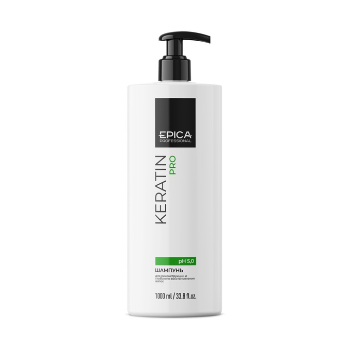Шампунь Epica Professional Keratin Pro для реконструкции и восстановления волос 1000 мл