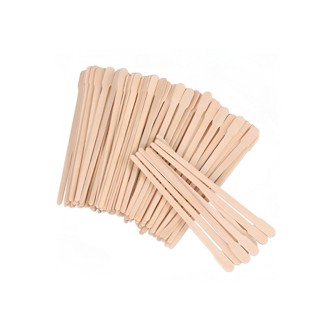 Шпатели T&H деревянный косметический фигурный 88 мм 100 шт