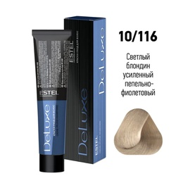 Краска Estel DeLuxe 10-116 Светлый блондин усиленный пепельно-фиолетовый 60 мл