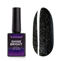 Гель-лак TNL Shine Bright 14 Черное серебро 10 мл