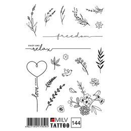 Татуировка Milv переводная для тела 144 Relax
