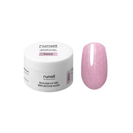 Гель RuNail Builder UV Gel Reflective Nude светоотражающий 9652 15 г