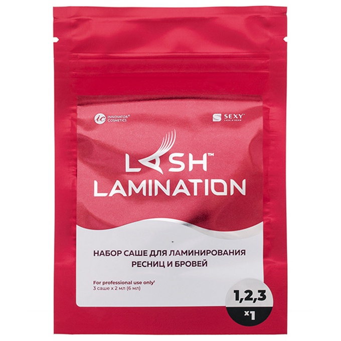 Набор Innovator Cosmetics Sexy Lamination для ресниц и бровей 3 саше по 2 мл