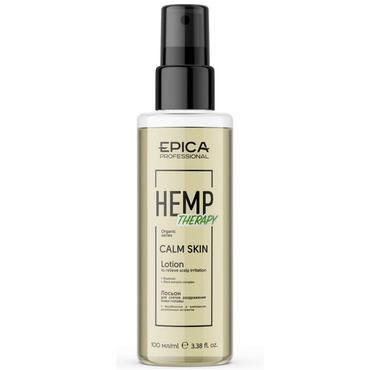 Лосьон Epica Professional Hemp Therapy Organic для снятия раздражения кожи головы 100 мл