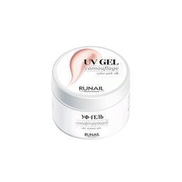 Гель RuNail камуфлирующий Розовый шелк 15 г