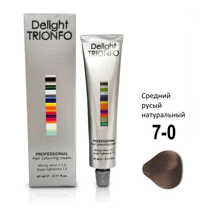 Крем-краска Constant Delight ДТ 7-0 стойкая для волос Средний русый натуральный 60 мл