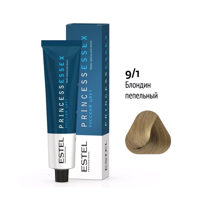 Краска Estel Princess Essex 9-1 Блондин пепельный 60 мл