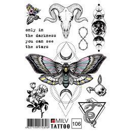 Татуировка Milv переводная для тела 201 Дали