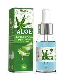 Масло Milv укрепляющее сухое для ногтей Aloe 15 мл