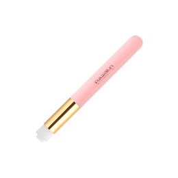 Кисть для очистки ресниц и пилинга бровей розовая