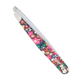 Пинцет Silver Star AT 9913 косой цветной