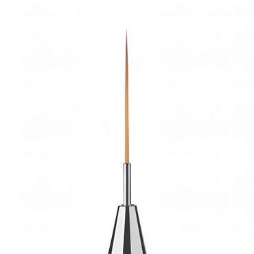 Кисть RuNail Expert двусторонняя для дизайна №0/7, №0/12 тонкая синтетика