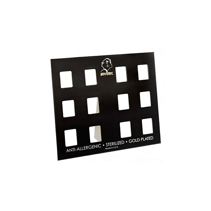 Стенд Studex подставка картонный на 12 пар серег для прокола