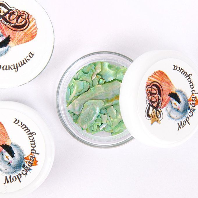 Ракушечник Zoo Микс Морская ракушка зеленый 1 г