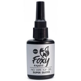Топ Foxy No wipe top gel Super gloss верхнее покрытие без липкого слоя 60 мл