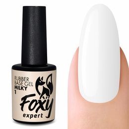 База Foxy Rubber base milky каучуковое камуфлирующее молочное покрытие 001 10 мл